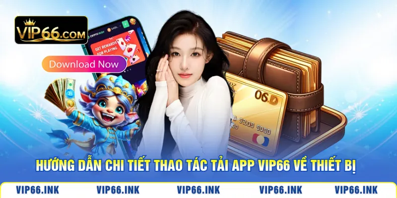 Hướng dẫn chi tiết thao tác tải app VIP66 về thiết bị