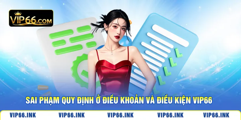 Sai phạm quy định ở điều khoản và điều kiện VIP66